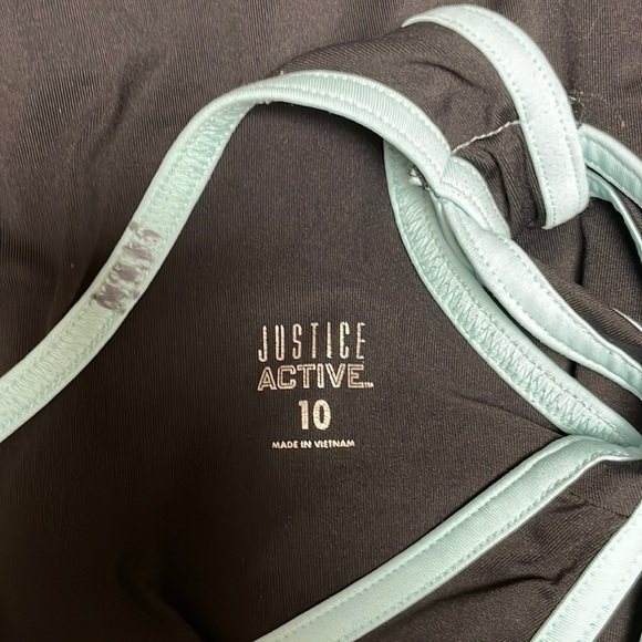 Justice Active razorback tank top, size 10, Great condition! - Picture 2 of 6